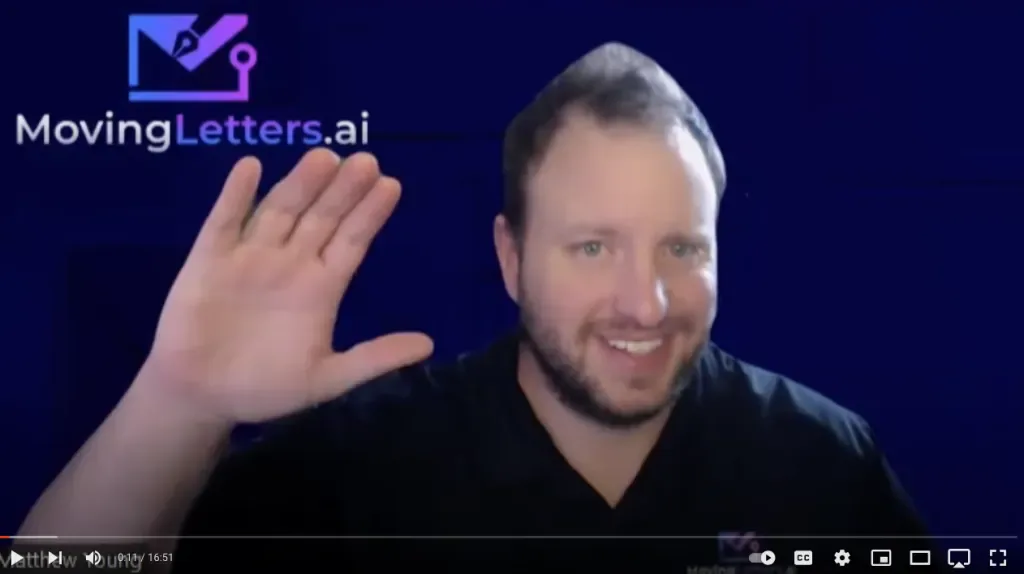 MovingLetters founder Matthew Young speaking on The Let's Talk Moving podcast