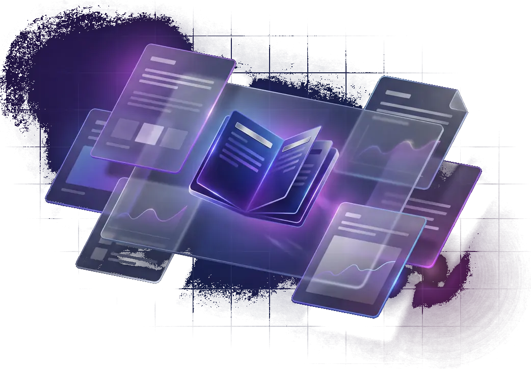 The Ledger hero illustration for marketing playbooks