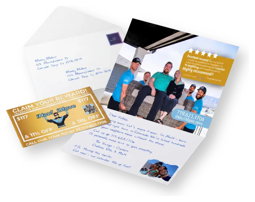 Real-ink handwritten letters and premium direct mail pieces